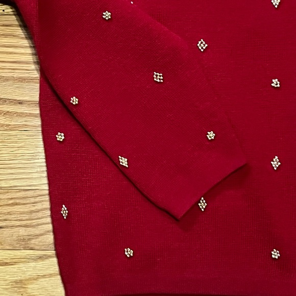 Talbots Wool Cardigan Red Size Medium Excellent Condition - Picture 3 of 10